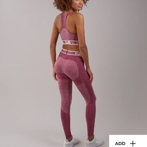 Gymshark Beet Marl/Pink Leggings